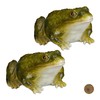 Relaxdays 2 x Garden Figurine Frog Weatherproof for Balcony, Patio,