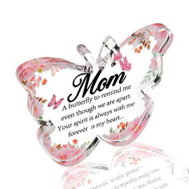 Butterfly Memorial Plaque Decor Gifts for Loss of Mom Bereavement Sympathy Remembrance Gifts for Loss of Mother Butterfly Desk Table Decoration Condolences Gift for Loss of Mom Memorial Keepsake