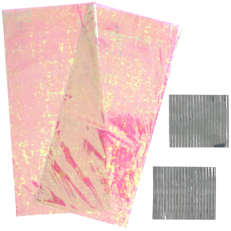 Iconikal Cello Bags, Iridescent Holographic, 5 x 11-Inch, 100-Count