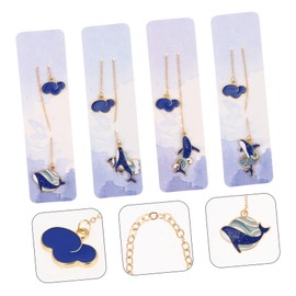 STOBOK 12pcs Creative Pendant Bookmarks Adorable Space-Themed Book Markers for Book for Reading Personal Use