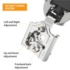 Chibery 30 Pack 5/8" Overlay 3D Soft Close Concealed Hinge