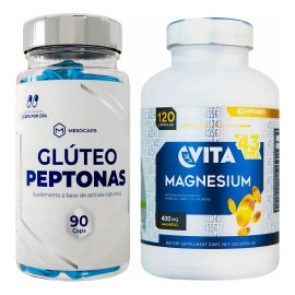 Suplemento Glúteo Peptonas + Citrato De Magnesio Cápsulas