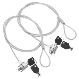 Operitacx 6 Sets Laptop Locking Cable Keyed Security Lock for Tablets Computers Lightweight Durable Theft Cable Compatible with Standard Security Lock Slots Easy One Handed Operation