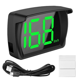 SRLWMYI GPS Speedometer With LED Display for Cars, Large Font Heads Up Display Digital Speedometer Real-Time Car Speed Limit Alert USB Plug & Play for Truck Motorcycle, Clear & Accurate