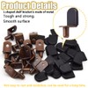 Hocansen 50 Pcs Shelf Pins Shelf Support Pegs with Rubber