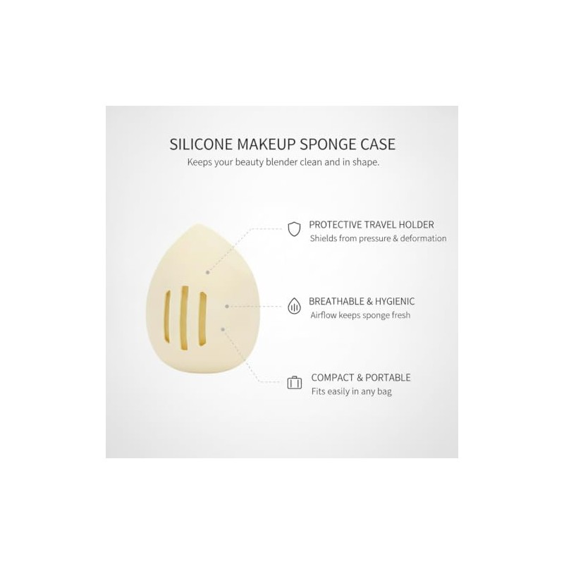 Makeup Sponge Holder, Compact Lightweight Accessory for Travel and Daily