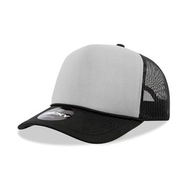 DECKY Standard 5 Panel Mid Profile Structured Foam Trucker, Multi