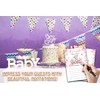 Zmyollo It's A Girl Elephant Baby Shower Invitations with Envelopes