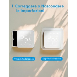 Meross Wall Plate for Box 503, Meross Adjustment Plate WiFi Thermostat, Tado, Box Cover for Box 503, 12 cm x 12 cm