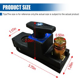 UHANBUT Battery Disconnect Switch, 12V/24V General High Current Master Battery Shut Off Kill Switch, Heavy Duty Electricity Cut Isolator Cut Off Switches for Cars RVs Boats