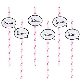 My Little Day Bisou and Hearts Paper Straws