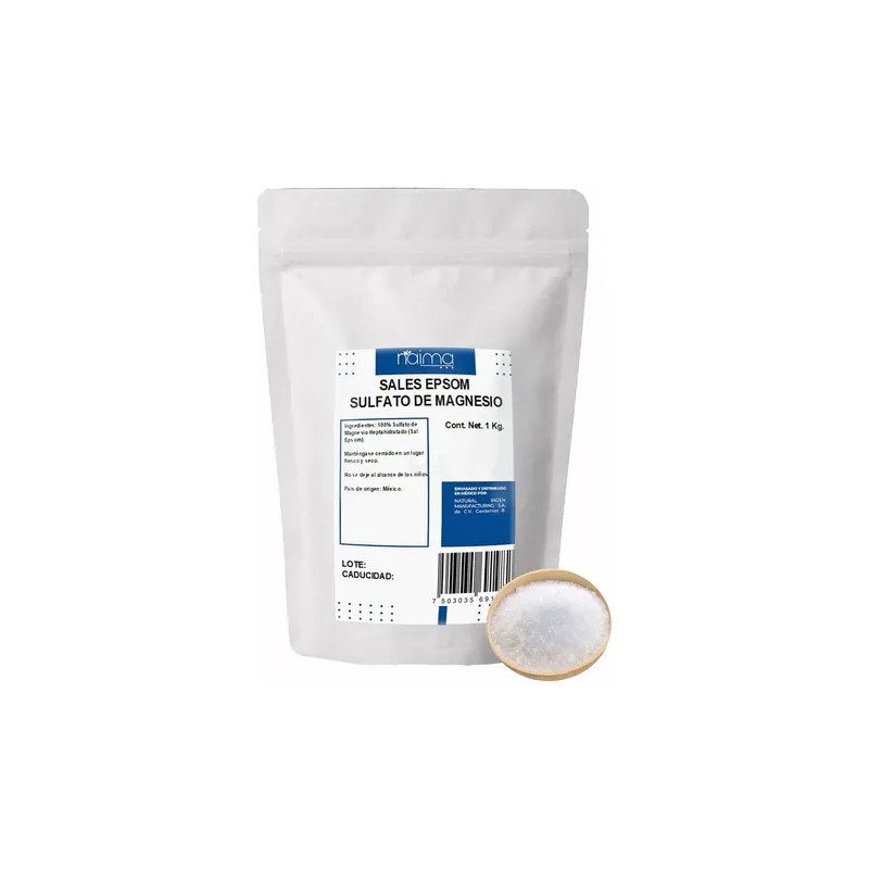 Sal Epsom Sulfato De Magnesio 1 Kilo