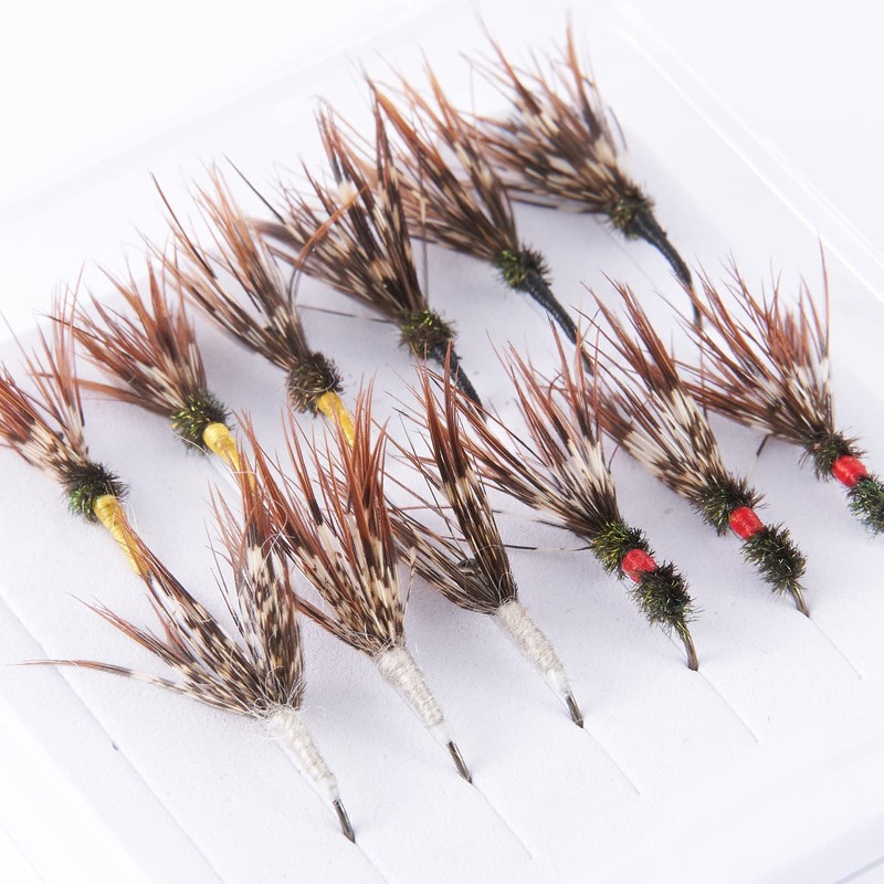 BASSDASH Trout Fly Fishing Flies Tenkara Wet Dry Flies Nymphs