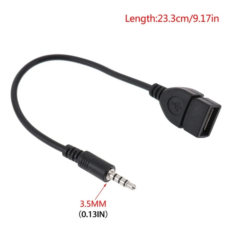 Adaptador De Audio De 3 5 Mm Macho A Usb