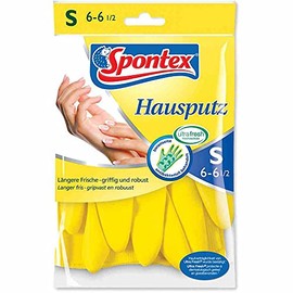 Spontex 121-10026 House Cleaning Gloves Size S Yellow (1 Pair)