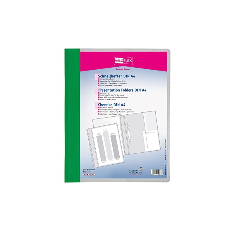 VELOFLEX Veloform A474104 File Folder, Pack of 2, DIN A4,