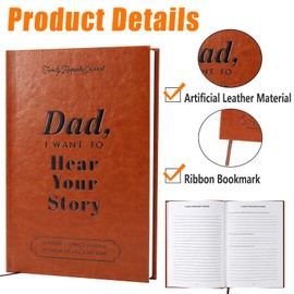 RZCOMP Dad,I Want to Hear Your Story:A Father’s Guided Journal To Share His Life & His Love,Dad Journal Book and Memory Keepsake Book,Portable Journal Supplies & Dad Story Book