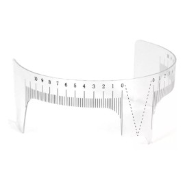 Regla Plastica 4 Reglas Microblading  De Plástico Para Diseño Cejas