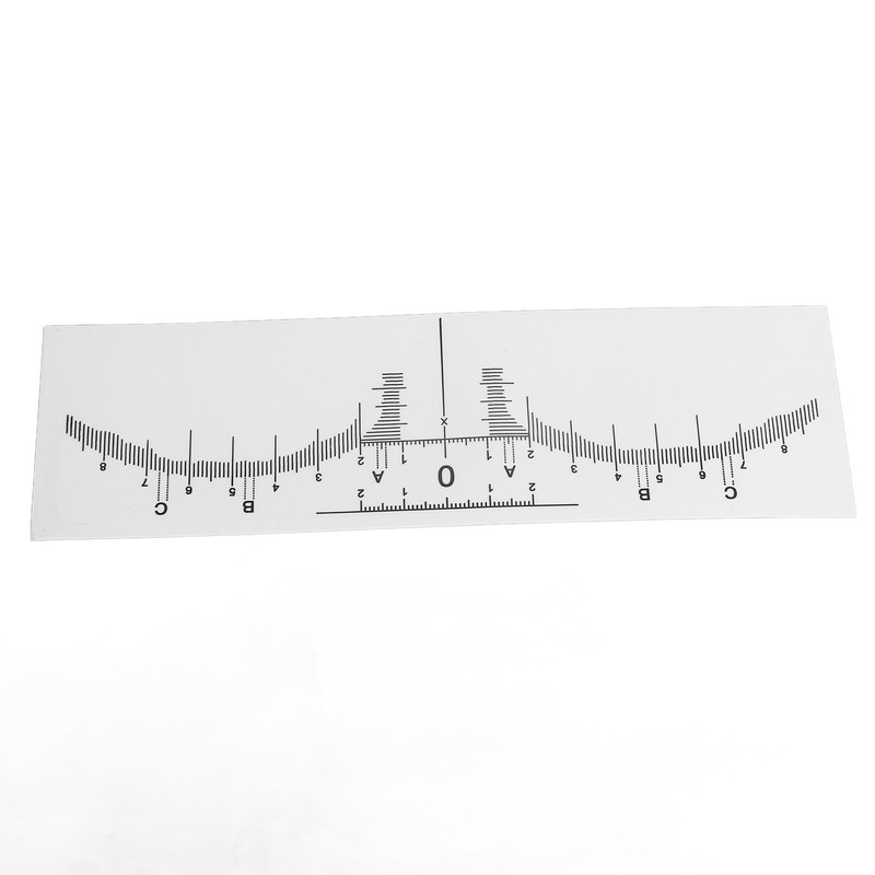 100PCS Eyebrow Ruler Stencils Disposable PVC Clear Scale Brow Microblading