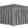 Biscaynebay Wrap Around Bed Skirts for Queen Beds 15" Drop,