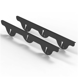Linda’s Essentials Stove Gap Covers Stainless Steel (2 Pack), 316 Stainless Steel Stove Gap Covers Heat Resistant Oven Gap Filler Seals Spaces Between Stovetop and Counter (23.4 Inches, Black (Steel))