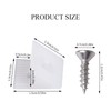 Pack of 100 Back Wall Connectors, Drawer Wedges, Shelf Brackets,