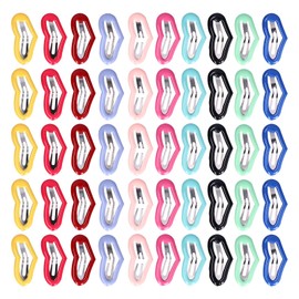 50 Pcs Little Pet Hair Clips Mini Peach Heart Hairpin Mixed Color Snap Clips for Totoro Rabbit