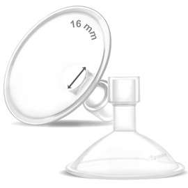 Maymom Myfit Crater Series 16 Mm Diseño De Dos Piezas Pecho Pequeño Compatible Con Extractores De Leche Medela; No Son Piezas Originales De La Bomba Medela; Reemplace Los Escudos De Medela; Ajuste Conector