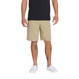 Volcom Men's Kerosene 21" Hybrid Chino Shorts, Khaki, 38