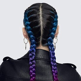 L'Oreal Paris Maquillaje temporal para cabello de 1 día para morenas, morado 50, 1 onza líquida