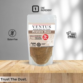 Ventus Dog Food Topper - Single Ingredient High Protein Meal Topper for Dogs, Venison Seasoning, 6 oz