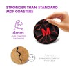 1 x Round Coaster - Letter M Gamer Black Red