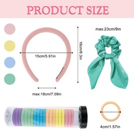 Hair Accessories for Girls Various Hair Bands for Women Bunny Ears Silk Scrunchies 3 types of headbands for Working out, Washing up Face
