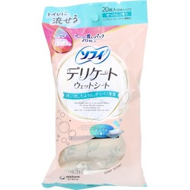 Sophy Delicate Wet Sheets, Soap Scent, 10 Sheets x 2 Packs