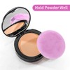 J.YANG 3 Inch Color Powder Puff Washable Large Body Powder