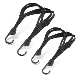 YAZZT Universal Elastic Rope for Bike Helmet Luggage Hook Strap Bike Bungee Cord Motorcycle Bandage Tape with 2 Hooks Length 60cm and 90cm for Securing Motorcycle Luggage and Motorcycle Cargo Helmets