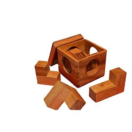 Soma Cube Mini 3D Tangram as the Smallest Wooden Cube Puzzle, Puzzle Wood Tangram, Laying Puzzle, Figure Puzzle, Children's Puzzle, Soma Cube, Wooden Puzzle, Pentominoe Puzzle