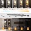 GOODATE Plug in Wall Sconces, Stepless Colors 2700K-6500K & Stepless