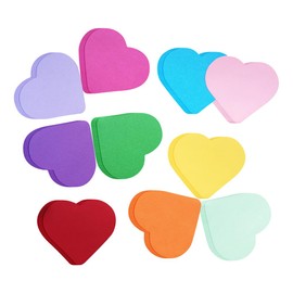 FSSTUD 60 Pcs Heart Shaped Cutouts Assorted Color Cutouts Bulletin Board Cut Outs School Cut Out Shapes Colorful Cardboard Cutouts Valentine's Day Paper Cards Multi Heart