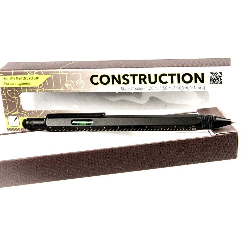 Troika CONSTRUCTION Multitasking Ballpoint Pen - PIP20/BG - Black/Gold -