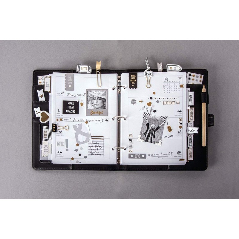 Rayher 60920000 Planner A5, black, FSCMixCred