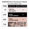 INKPOPO 3 Sheets Semi-Permanent Tattoos for Adults | 7-15 Days