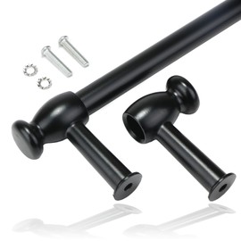 Spares2go 'Cut to Size' Steel Towel Rail/Door Handle for CDA Oven Cookers (Black)