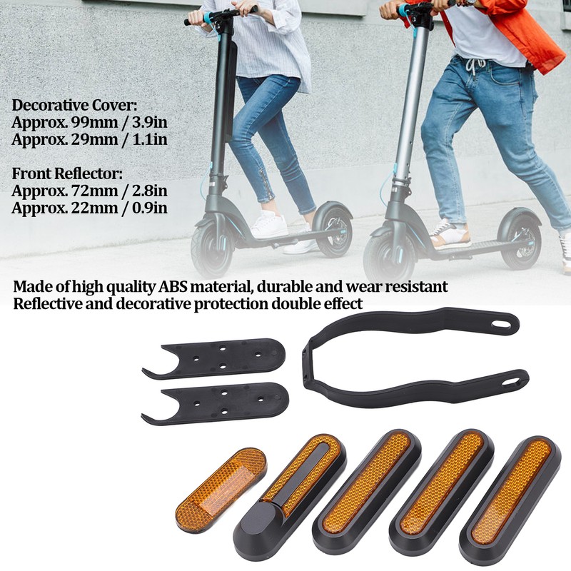 Wheel Reflective Strip Scooter Night Reflector Parts with Screws Bracket