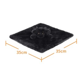 Apricot Lamb Dragon Soft Loveys for Babies, Security Blanket for Baby Boy and Girl, 13.8 Inches for Infant and Toddlers Black