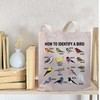 PLITI Bird Tote Bag Bird Lover Gift How To Identify