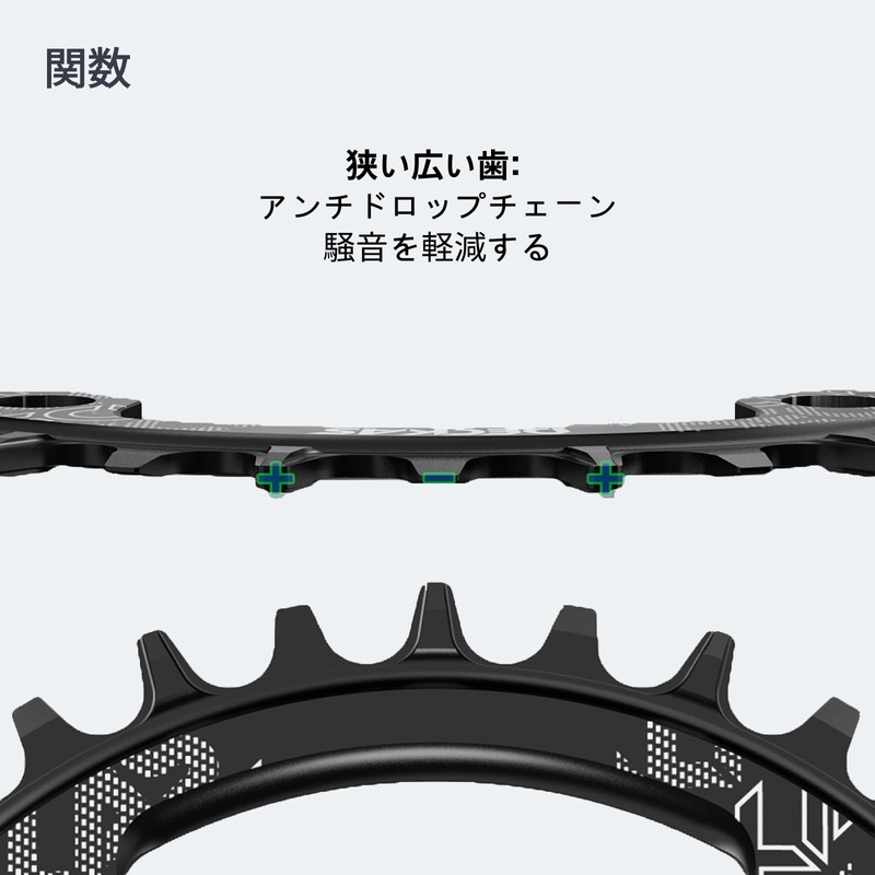 DJC Bike Chainring 130BCD 40 Teeth to 58 Teeth Round