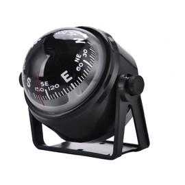 Compass, Akozon Sea Ocean Black Electronic Marine Night Vision Digital Compass with Bracket Mount for Boat Vehicle Truck