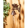 Pig With Wings Cast Iron Bell, 6.69x3.82x7.87"
