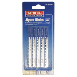 Faithfull JBT144D Jigsaw Blades Wood (Pack of 5)